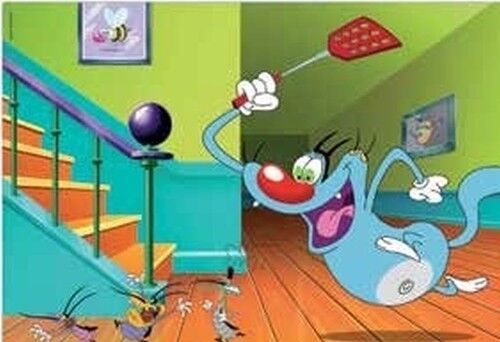 Puzzle dwustronne 2w1 supermaxi 108 Oggy i karaluchy