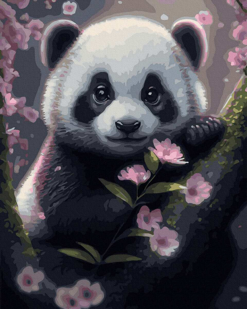 Malowanie po numerach Panda