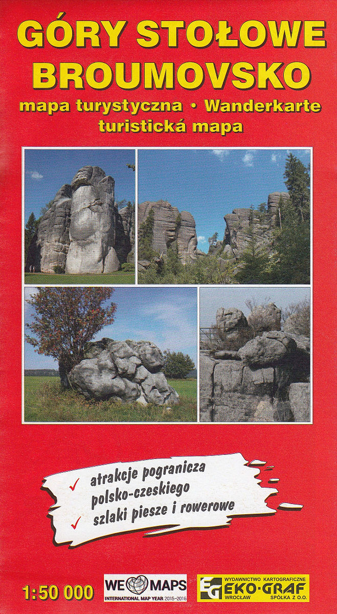 Góry stołowe broumovsko 1:50 000