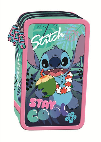 Piórnik 3 komorowy z wyposażeniem Stitch Stay Cool