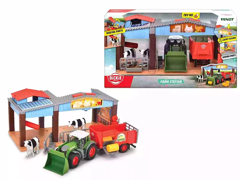 Farma z akcesoriami dickie toys farm 17x30x15 cm