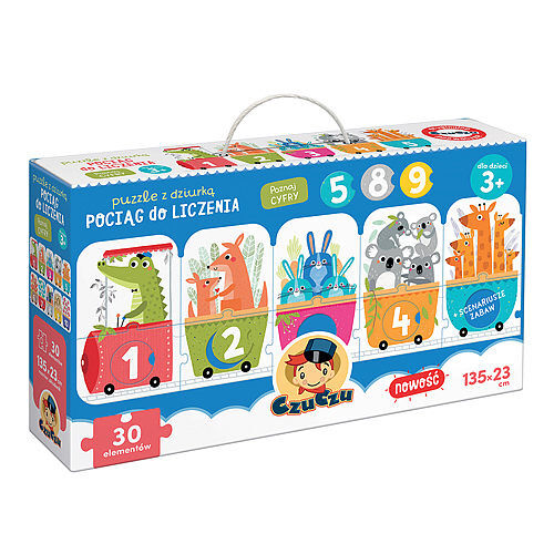 CzuCzu Puzzle z dziurką Pociąg do liczenia