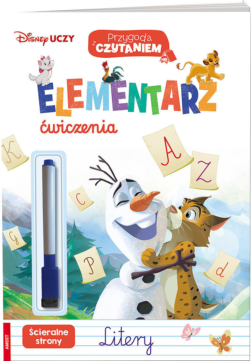 Disney uczy elementarz ćwiczenia litery usl-9301