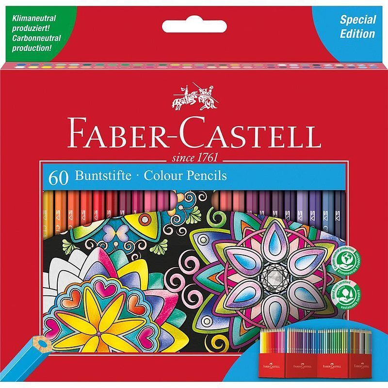 Kredki zamek 60 kolorów faber-castell