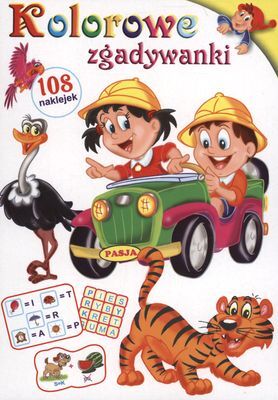 Kolorowe zgadywanki 108 naklejek