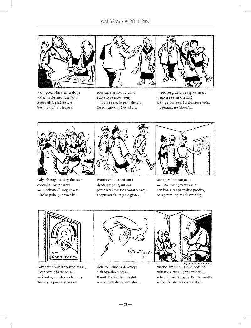 Dawny komiks polski #1 - Warszawa w roku 2025. Pan Hilary i jego przygody