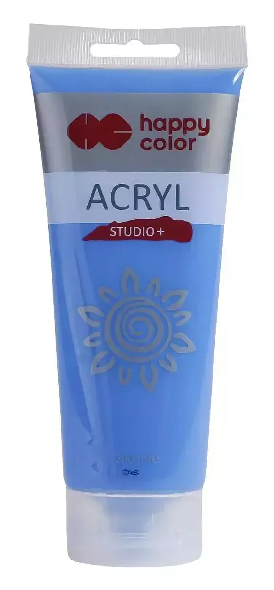 Farba akrylowa studio 200 ml kobaltowy happy color