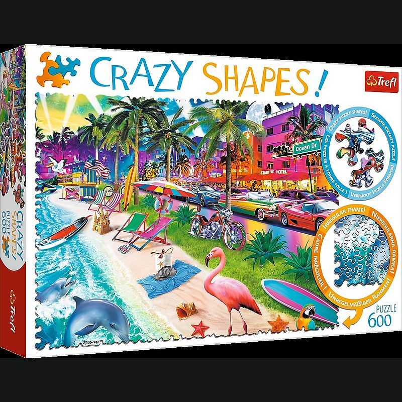 Puzzle 600 crazy shapes plaża w miami 11132