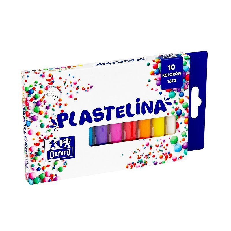 Plastelina oxford 10 kolorów / 167g