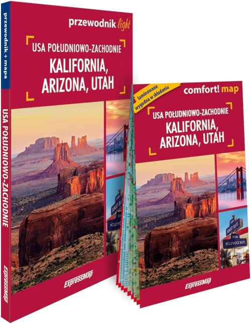 USA południowo-zachodnie Kalifornia Arizona Utah przewodnik + mapa