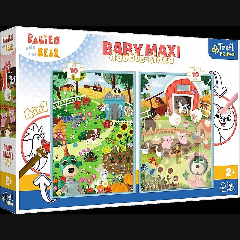 Puzzle 2x10 baby maxi poznaj bobaski 43000