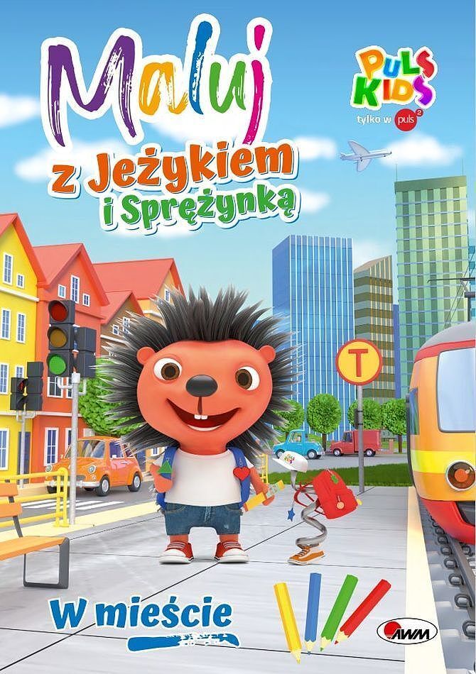 W mieście. Maluj z jeżykiem i sprężynką