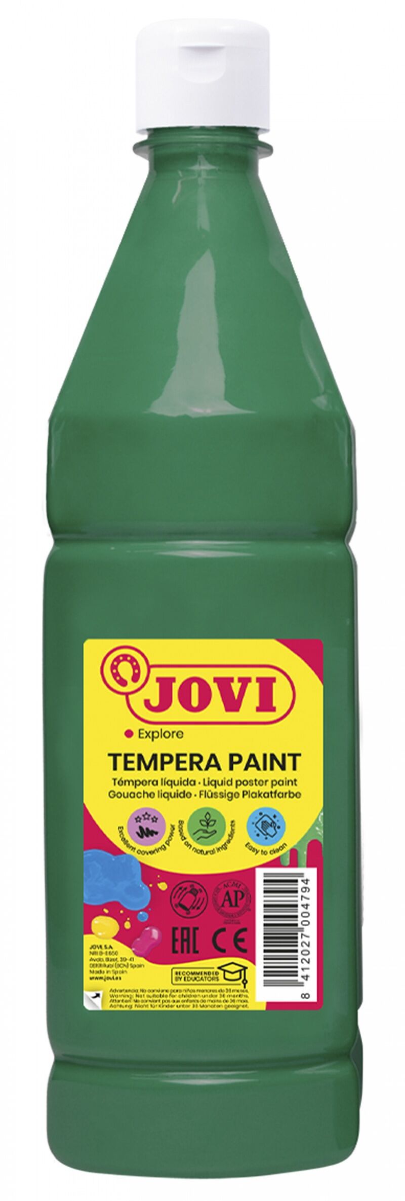 Farba plakatowa JOVI 1000ml ciemnozielona
