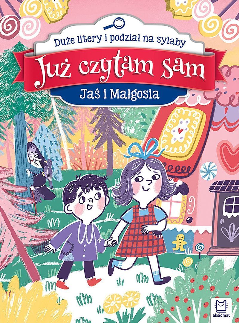 Już czytam sam. Jaś i Małgosia. Duże litery i podział na sylaby