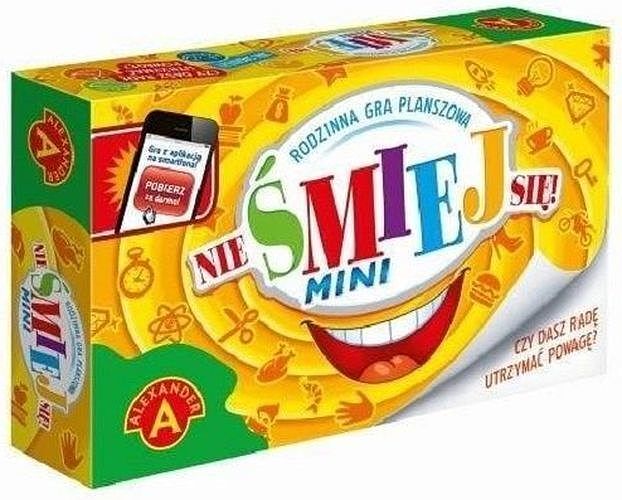 Nie śmiej się. Rodzinna gra planszowa. Wersja familijna mini