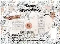 Planer tygodniowy plany zajęć kot pattern