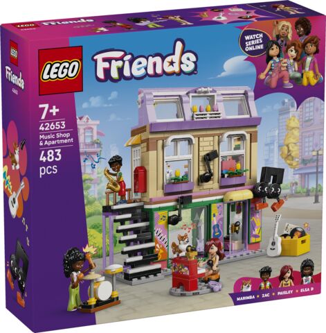 LEGO Friends Sklep Muzyczny i mieszkanie 42653