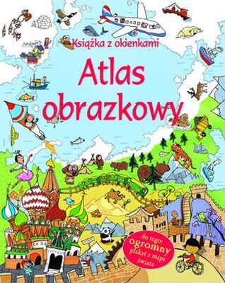Atlas obrazkowy ksiażka z okienkami
