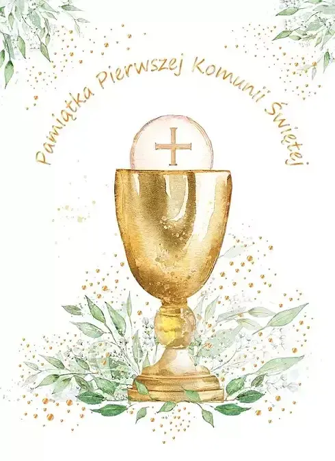 Karnet a5 komunia eucharystia