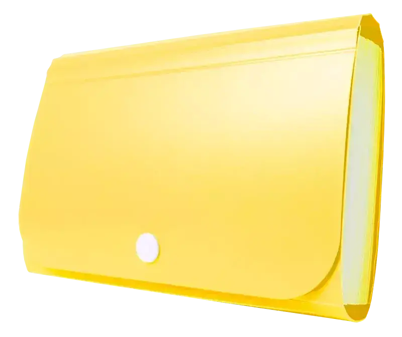 Organizer harmonijkowy mini pp żółty