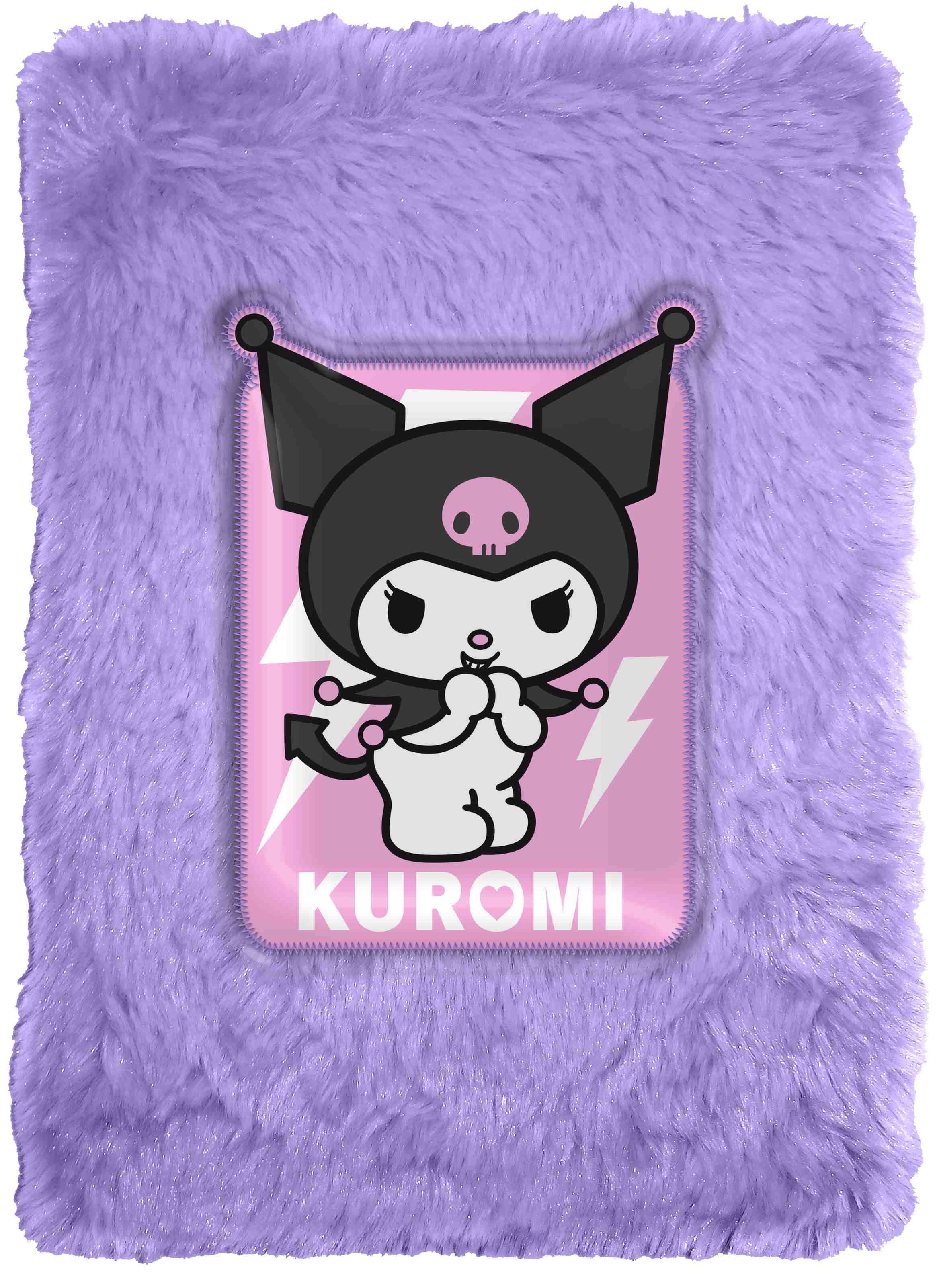 Notatnik w pluszowej okładce Kuromi  KU00008