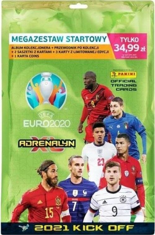 Adrenalyn XL Karty UEFA EURO 2021 Kick off Megazestaw startowy