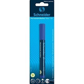 Marker permanentny schneider maxx 133 ścięty 1-4mm niebieski blister