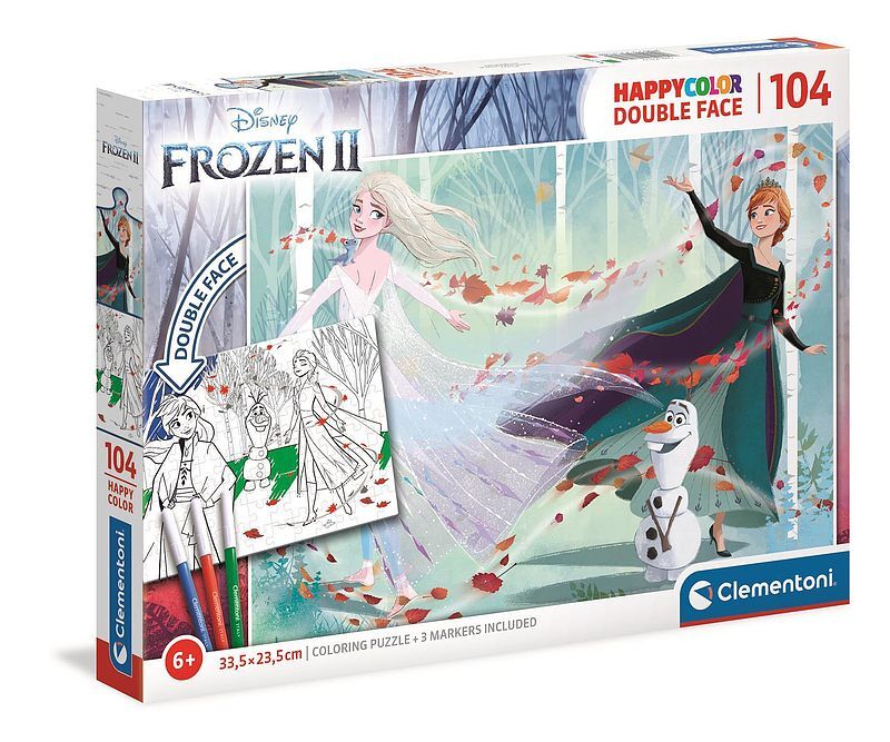 Puzzle 104 Happy color. Frozen 2