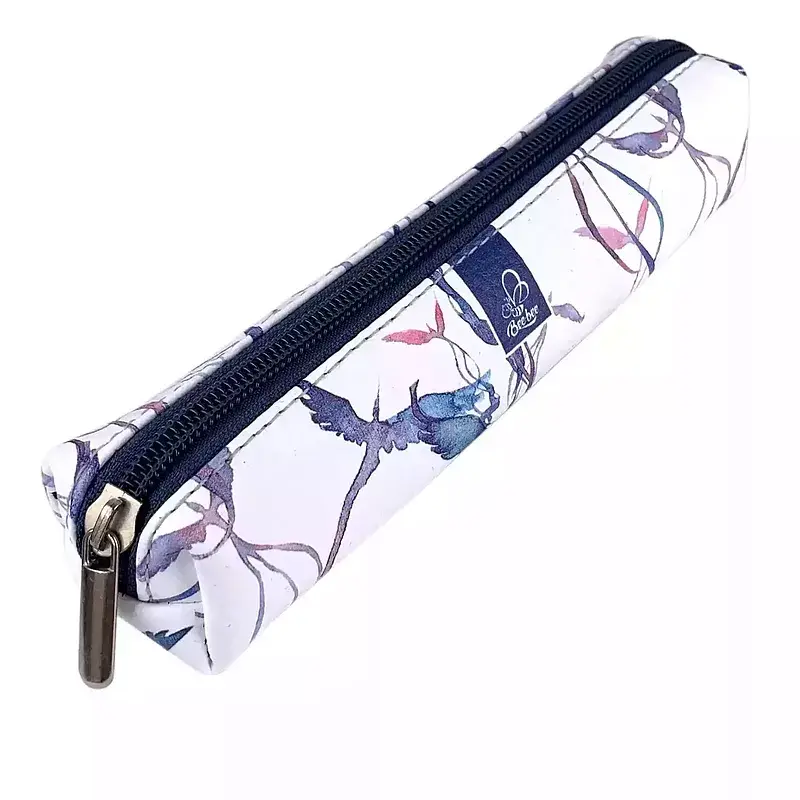 Piórnik mini etui prostokąt malowane ptaki bb210053