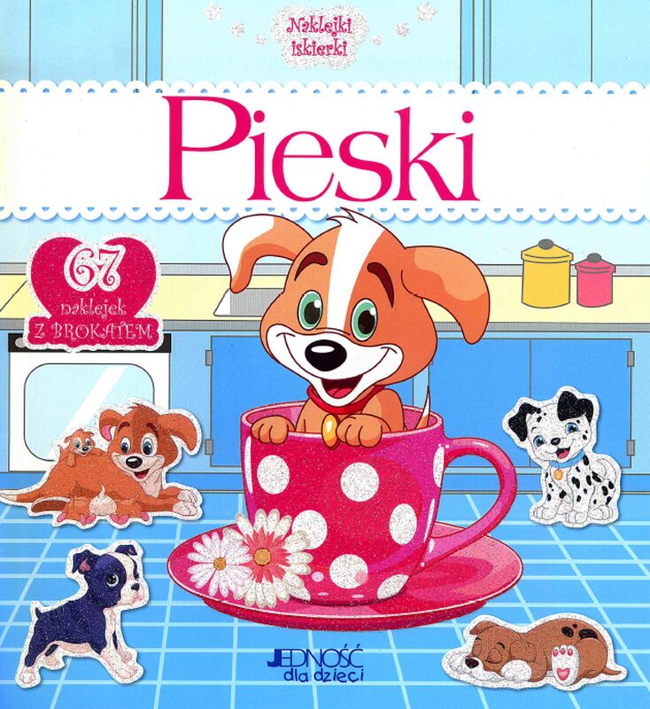 Pieski naklejki iskierki