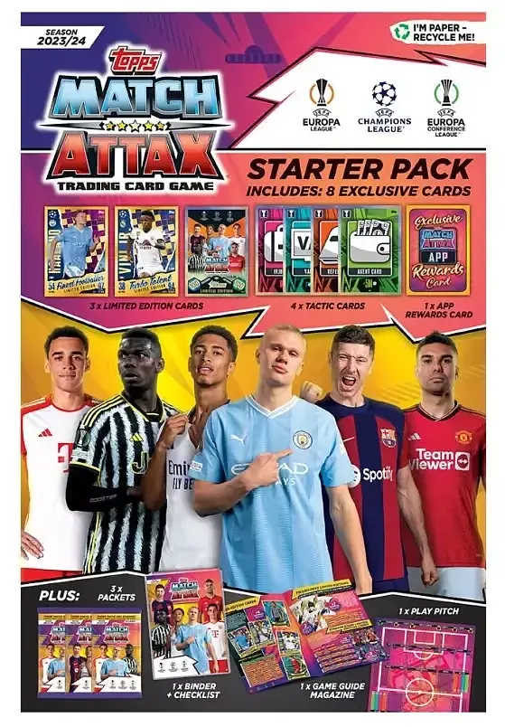 Uefa champions league match attax 2023/24 starter pack