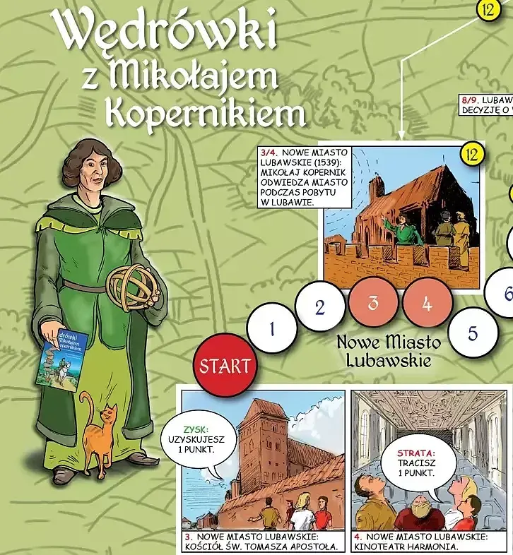 Wędrówki z Mikołajem Kopernikiem - gra planszowa