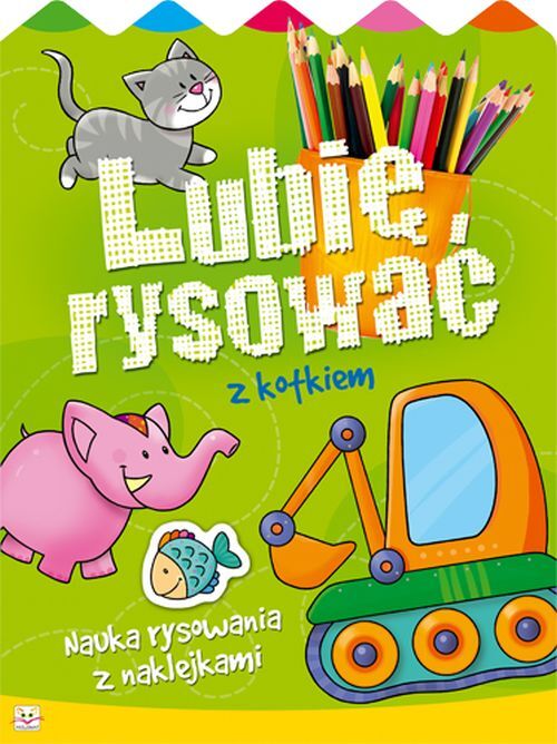 Lubię rysować z kotkiem. Nauka rysownia z nalejkami.