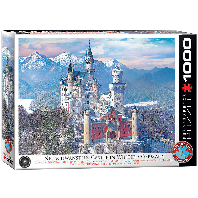 Puzzle 1000 zamek neuschwanstein zimą niemcy  6000-5419