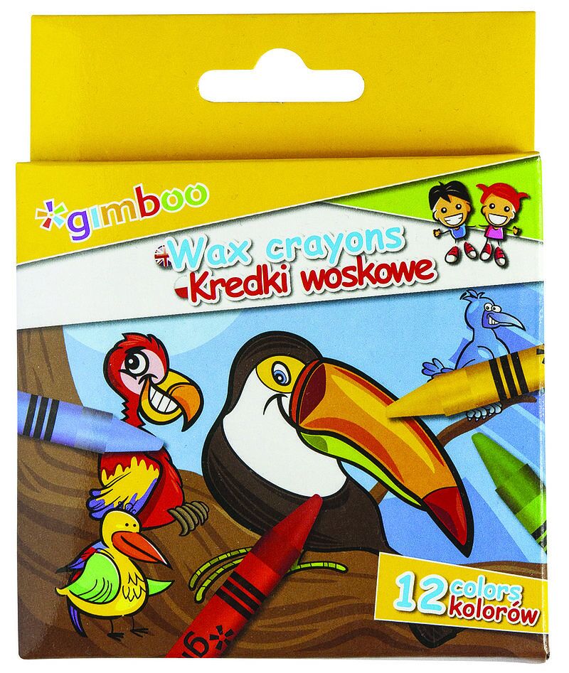 Kredki gimboo świecowe 12 kolorów