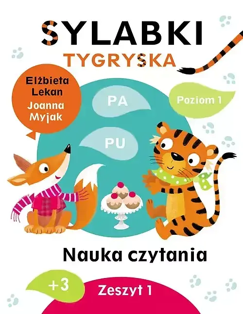 Sylabki Tygryska. Nauka czytania Poziom 1. Zeszyt 1
