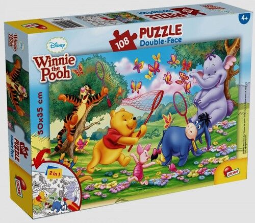 Puzzle dwustronne 108 Kubuś Puchatek i Przyjaciele