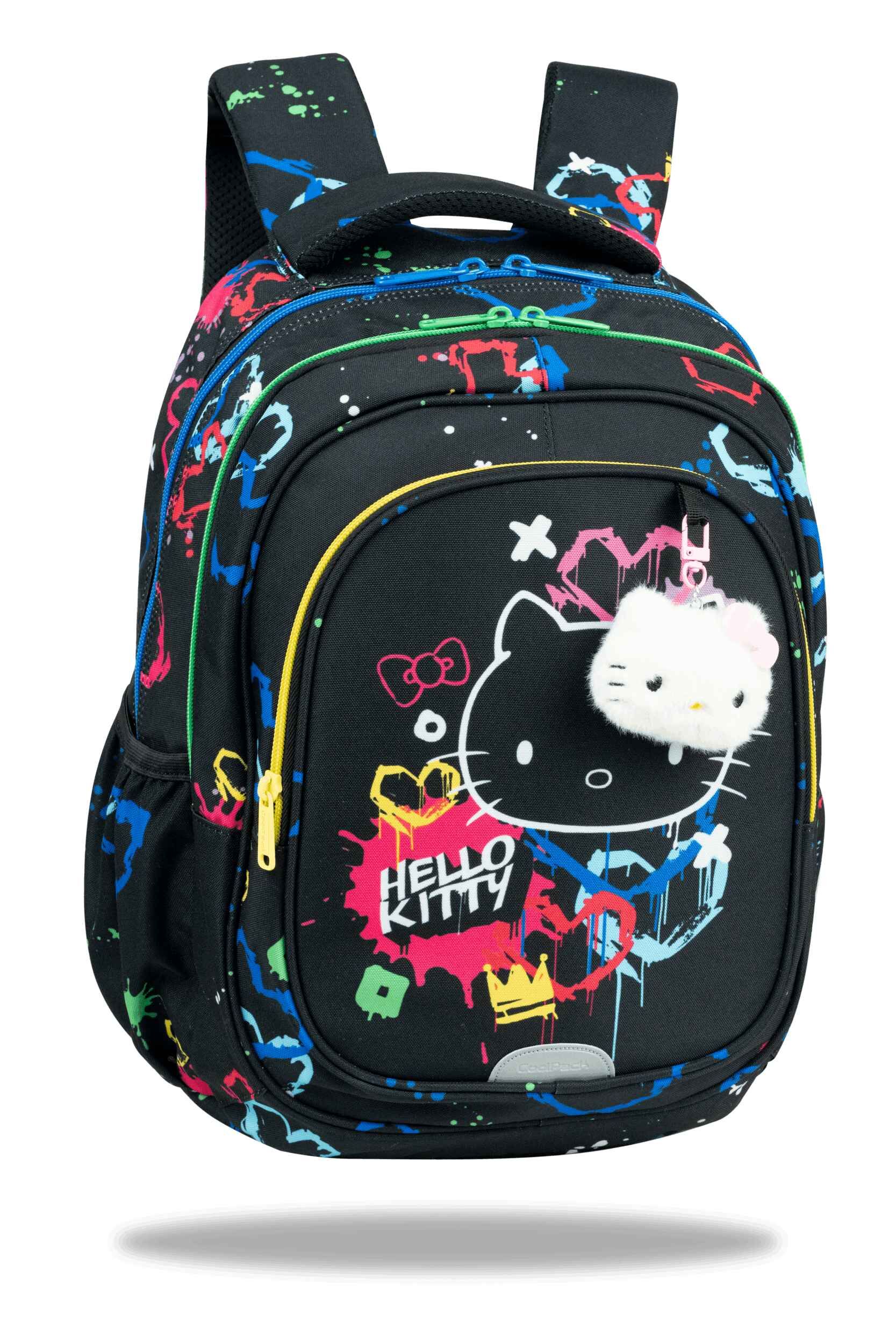 Plecak młodzieżowy Hello Kitty Fast Black Neon
