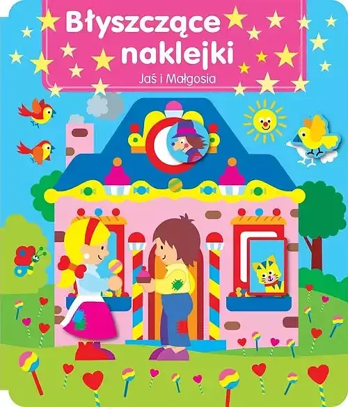 Błyszczące naklejki. Jaś i Małgosia