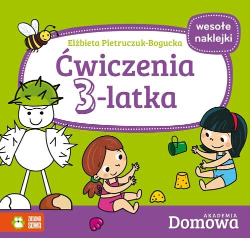Ćwiczenia 3-latka akademia domowa + naklejki