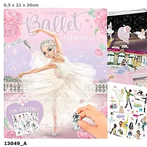 Zestaw z naklejkami balet top model 13049a