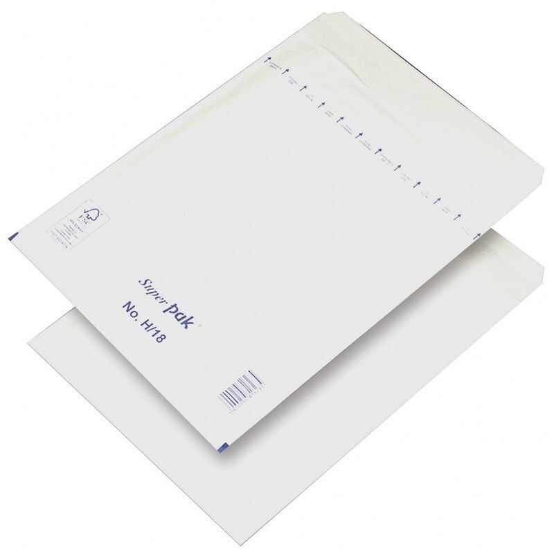 Koperta samoklejąca z folią bąbelkową office products hk h18 białe 10 sztuk