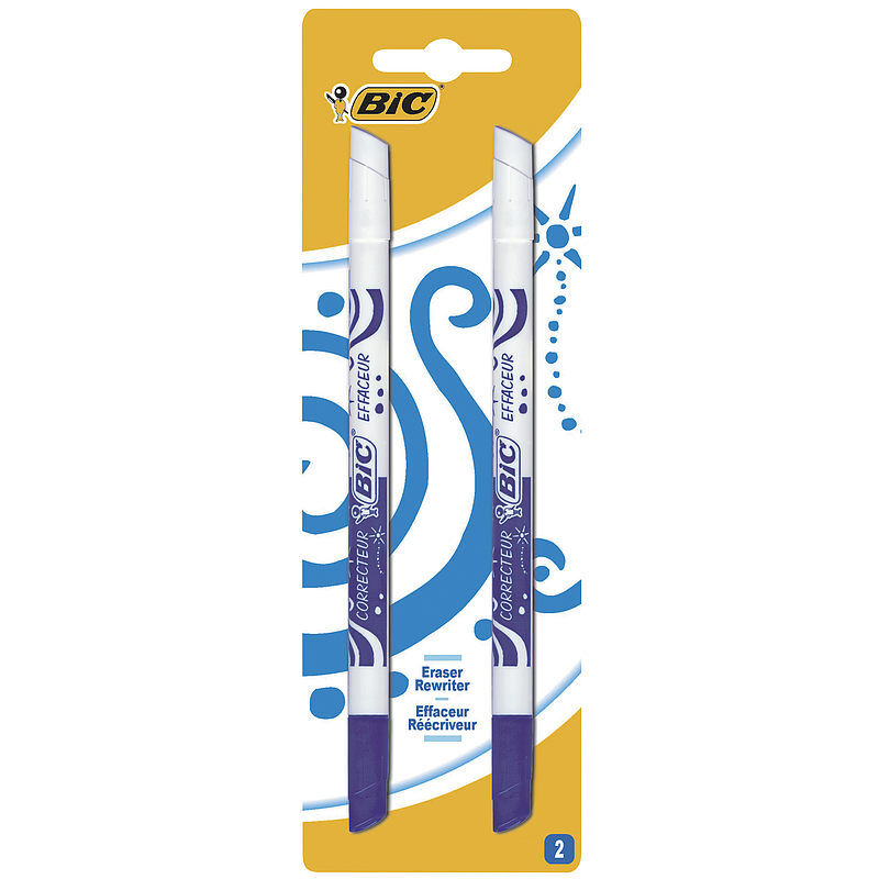 Wymazywacz do piór bic ink eater fp niebieski blister 2szt