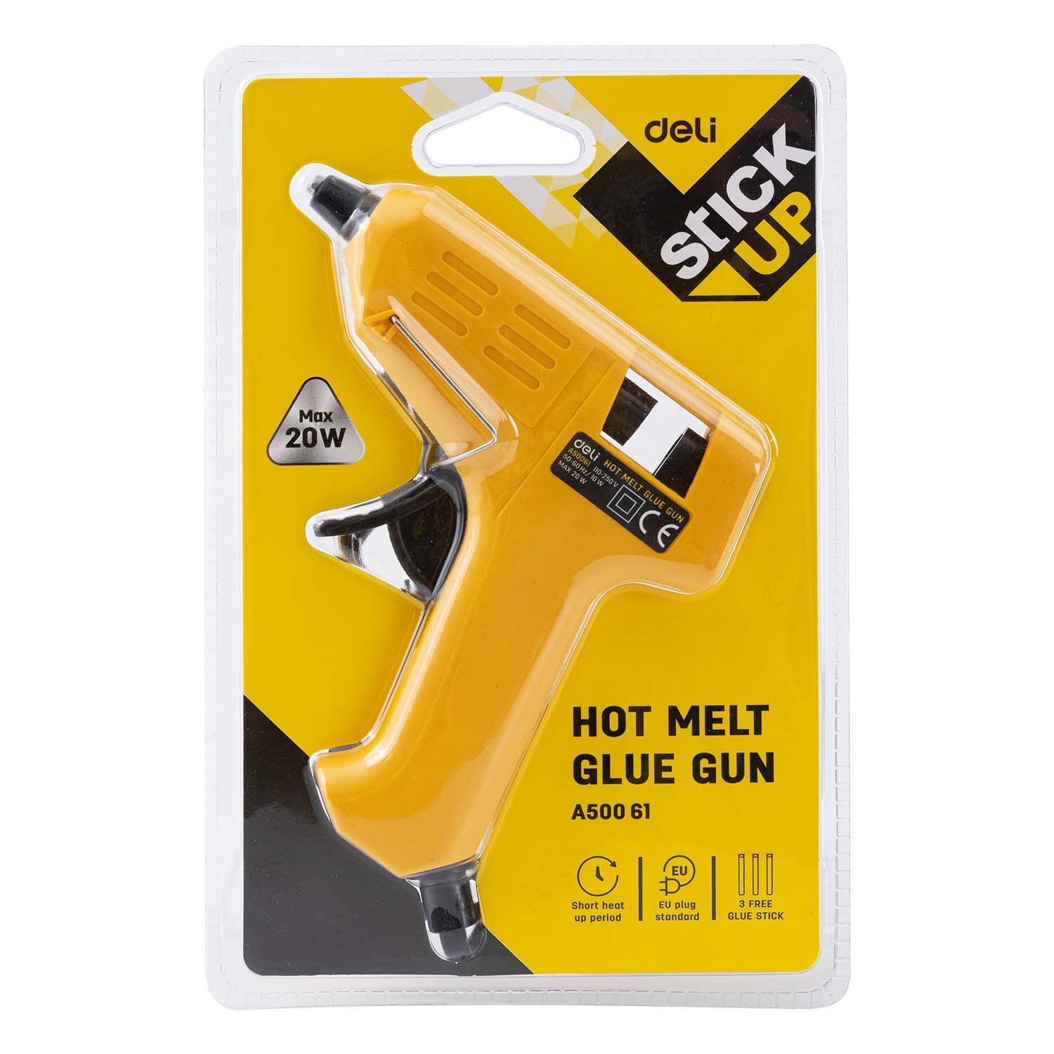 Pistolet do kleju 20W żółty