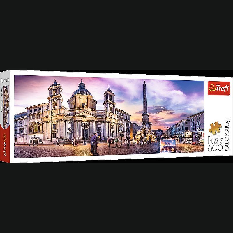 Puzzle 500 panoramiczne piazza navona rzym 29501