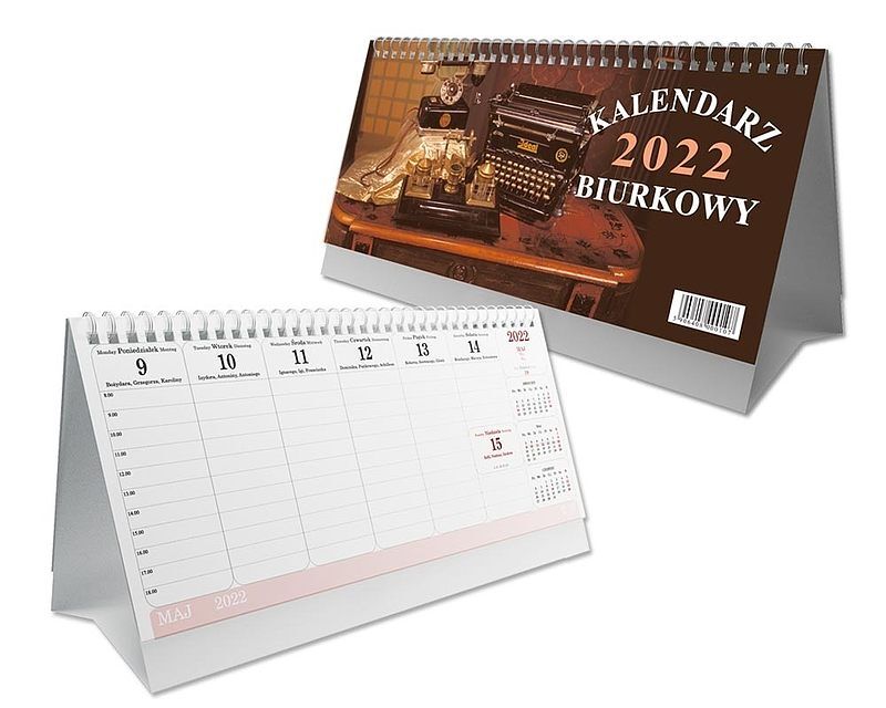 Kalendarz 2022 biurkowy poziomy sb1