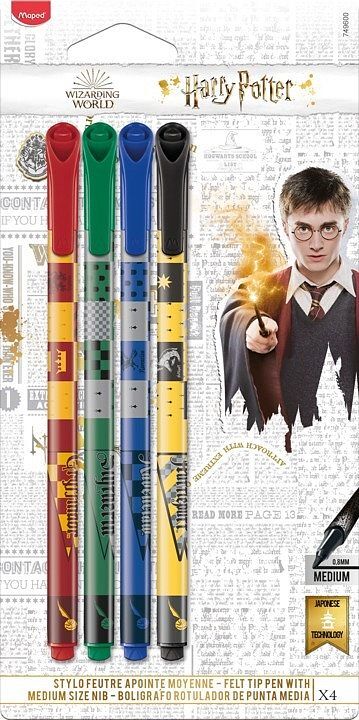 Flamastry  harry potter 4 kolory