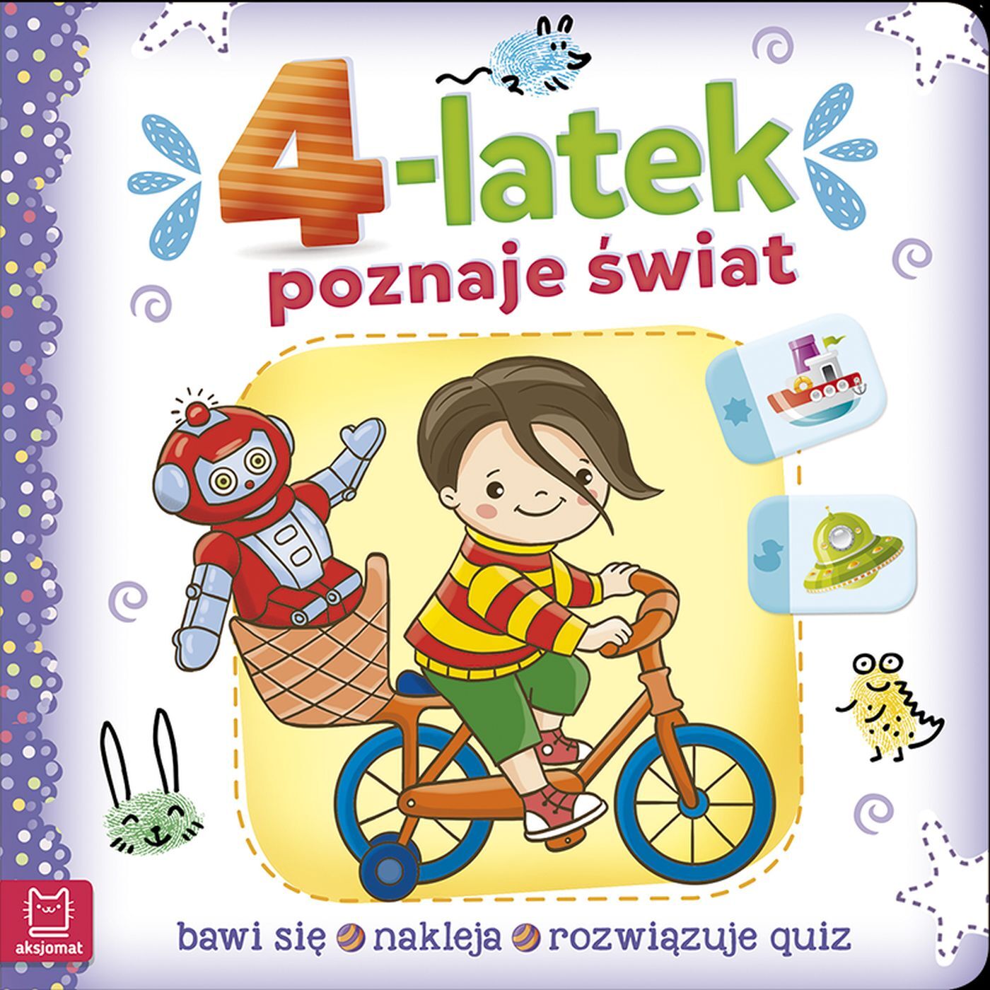 4-latek poznaje świat. Bawi się, nakleja, rozwiązuje quiz