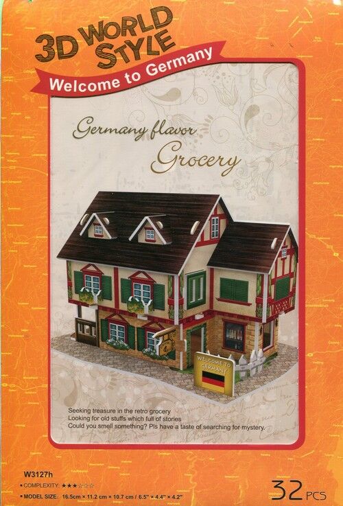 Puzzle 3D Domki świata Niemcy Grocery Shop