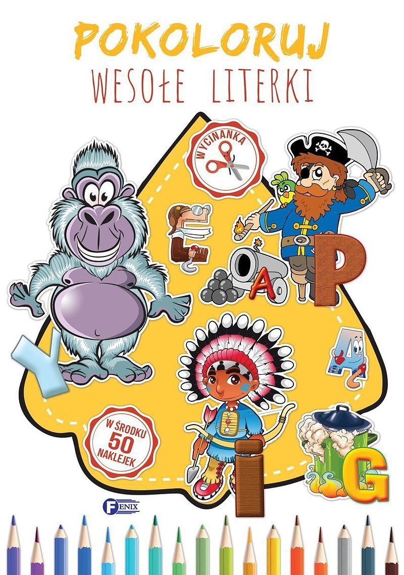 Pokoloruj wesołe literki
